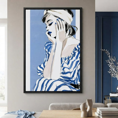Clear Blue Sky Vacation Reverie Canvas Wall Art