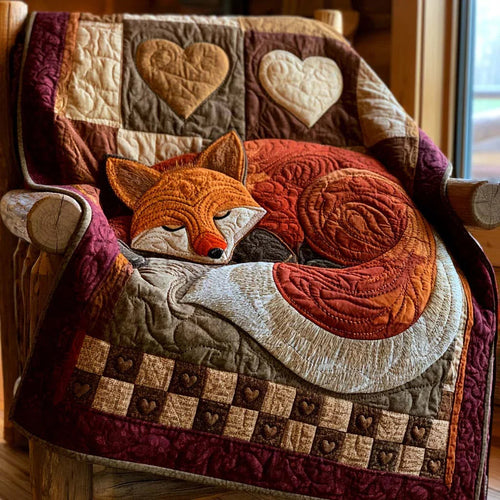 Clever Fox Quilt Blanket - Quilted Blanket by Wild and Way
