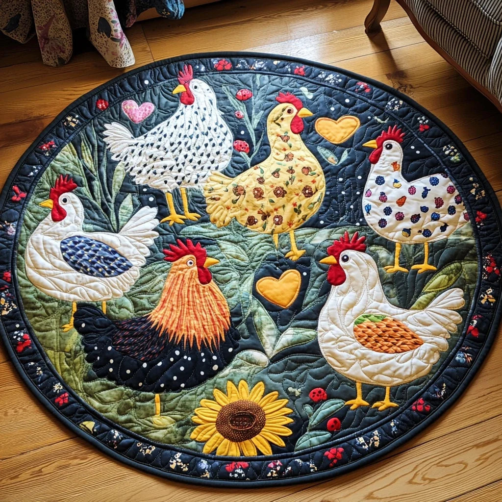 Cluck Comfort Quilted Round Mat