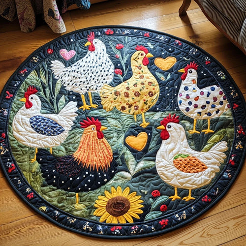 Cluck Comfort Quilted Round Mat