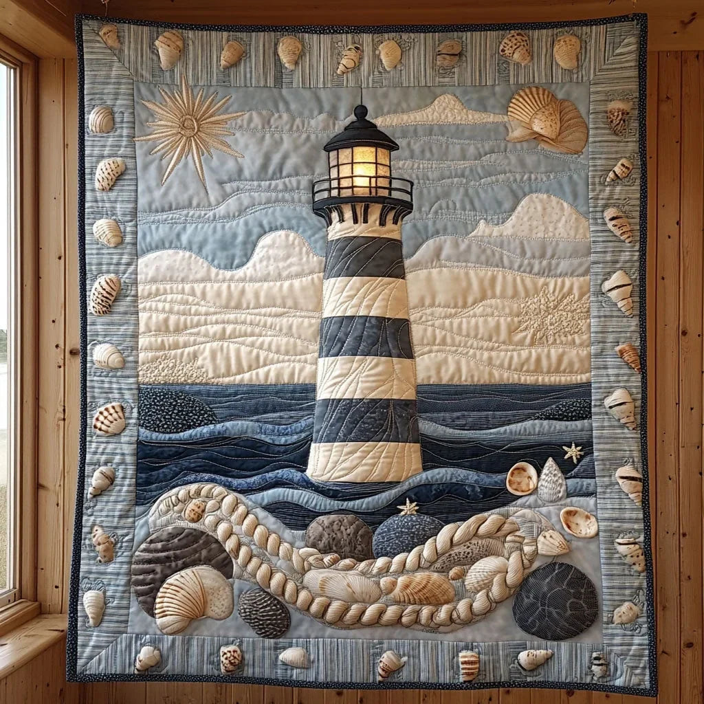 Coastal Beacons Quilt Blanket