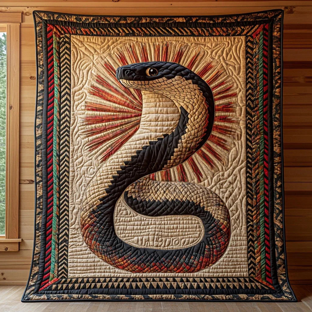 Cobra Sun Ascension Quilt Blanket