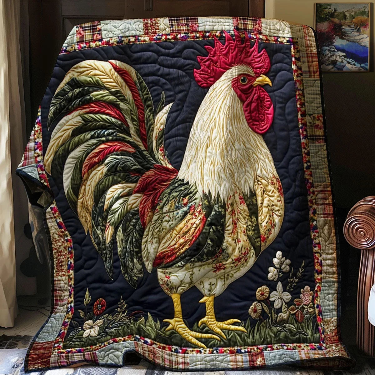 Cockerel Whim Quilt Blanket