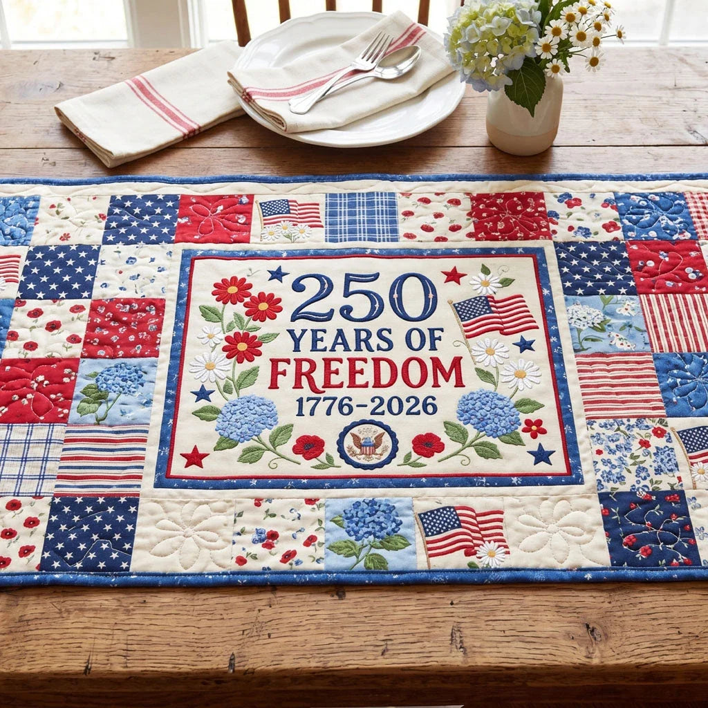 Colonial Charm Quilted Table Runner