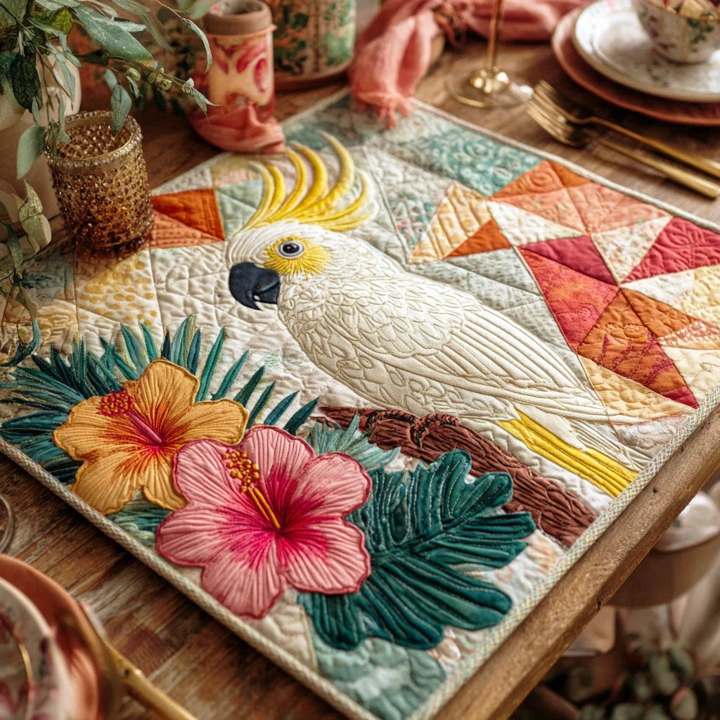 Color Flight Quilted Table Topper