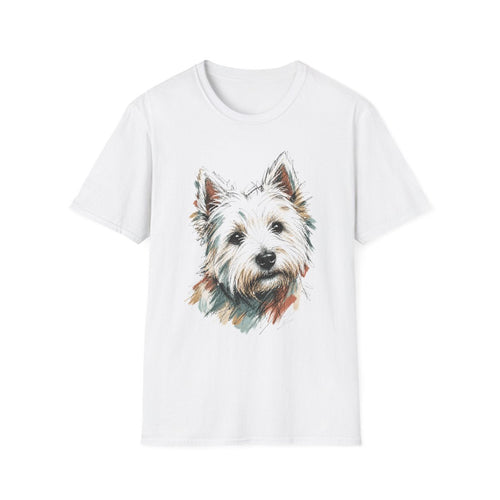 Color Sketch Westie Tee