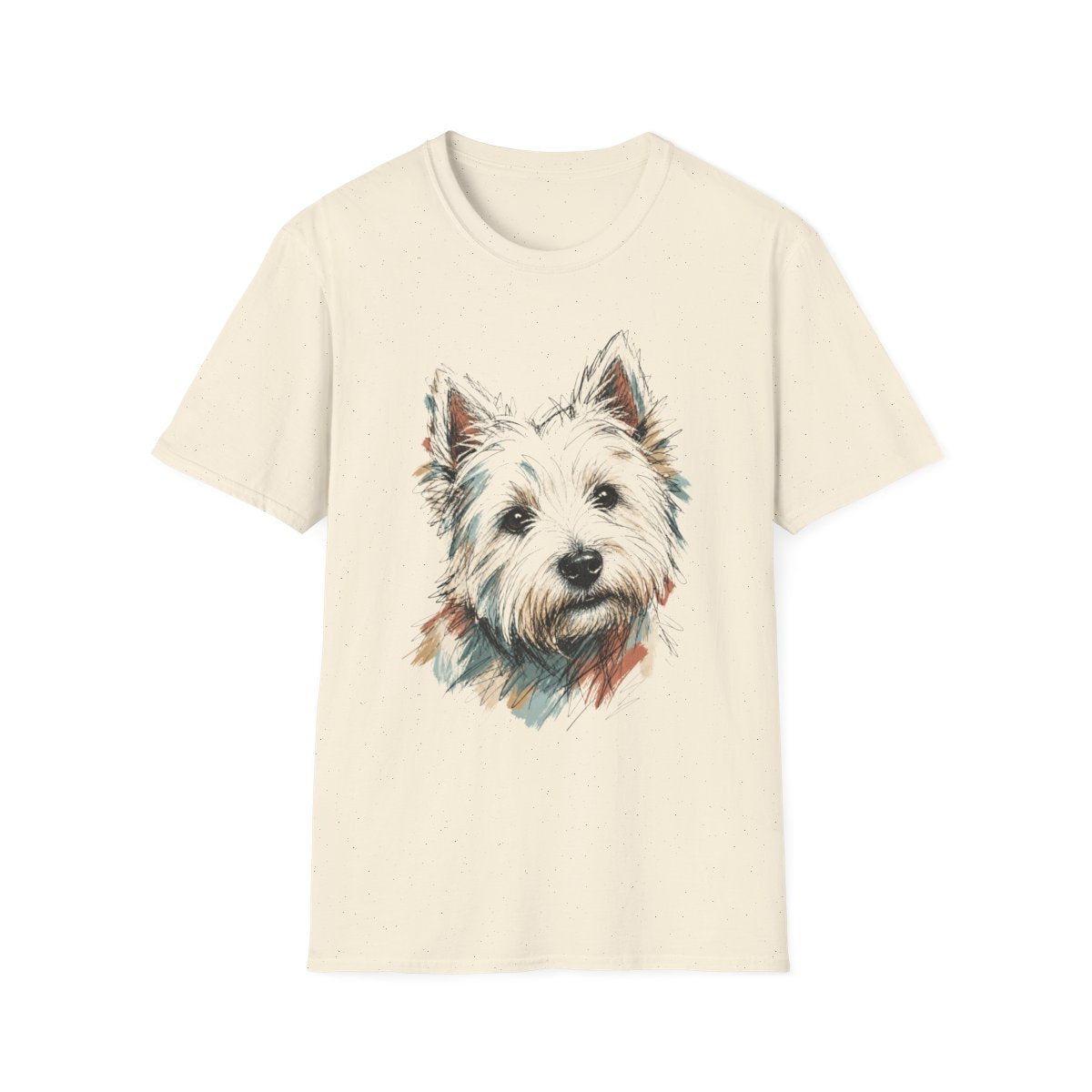 Color Sketch Westie Tee