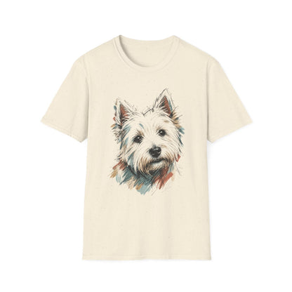 Color Sketch Westie Tee