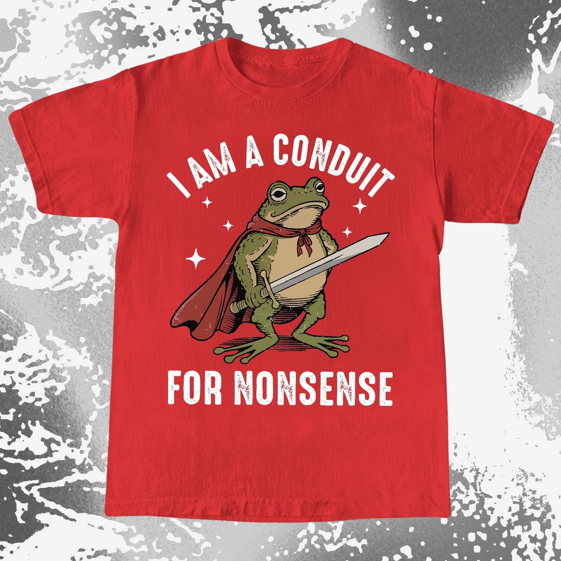 I Am a Conduit for Nonsense Frog Shirt (view 6)