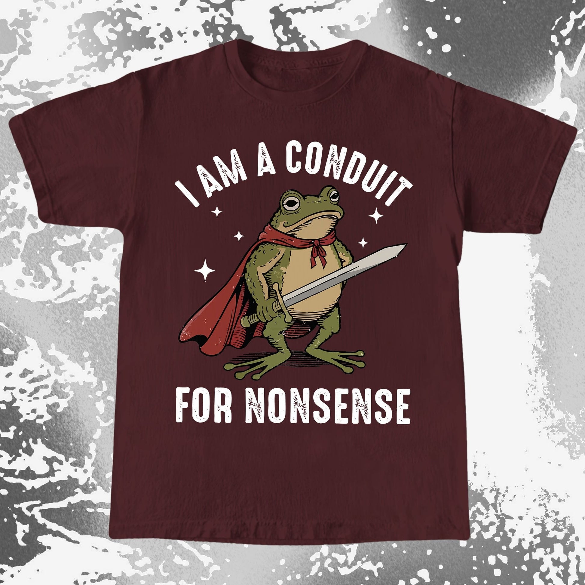 I Am a Conduit for Nonsense Frog Shirt (view 7)
