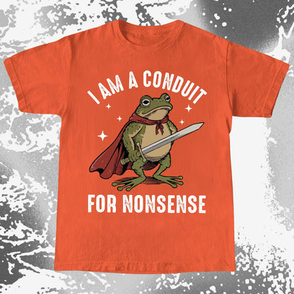 I Am a Conduit for Nonsense Frog Shirt (view 8)