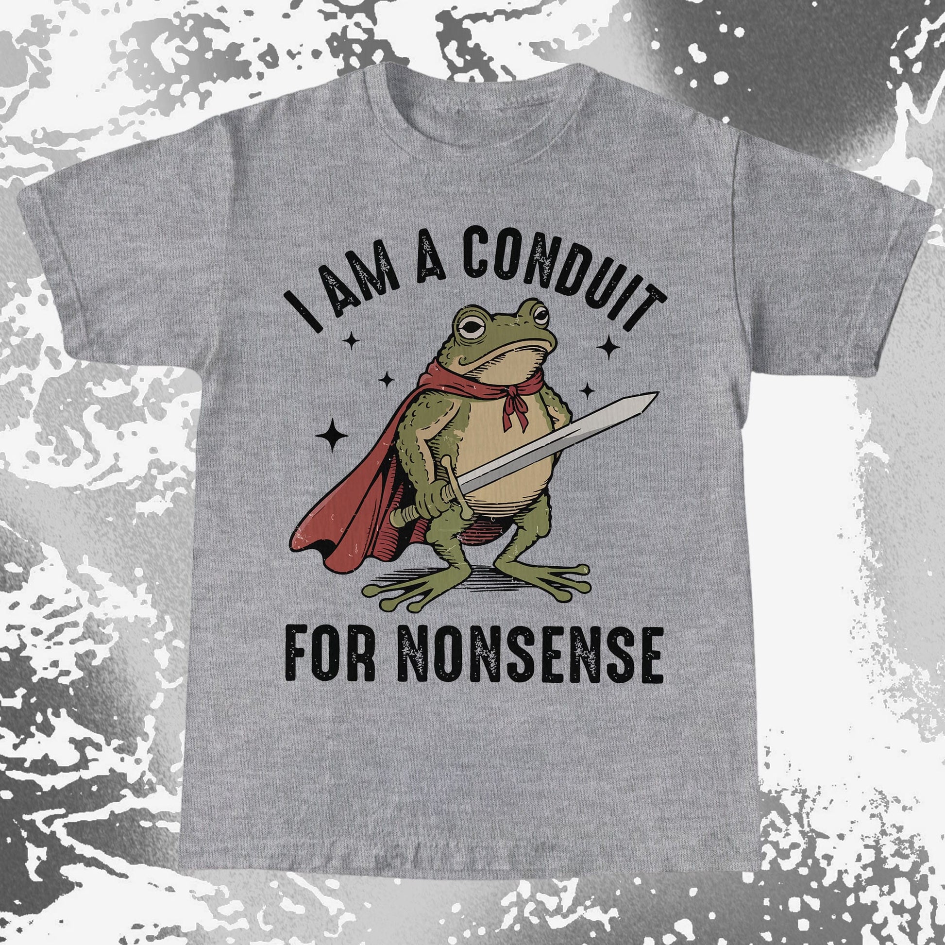 I Am a Conduit for Nonsense Frog Shirt (view 4)