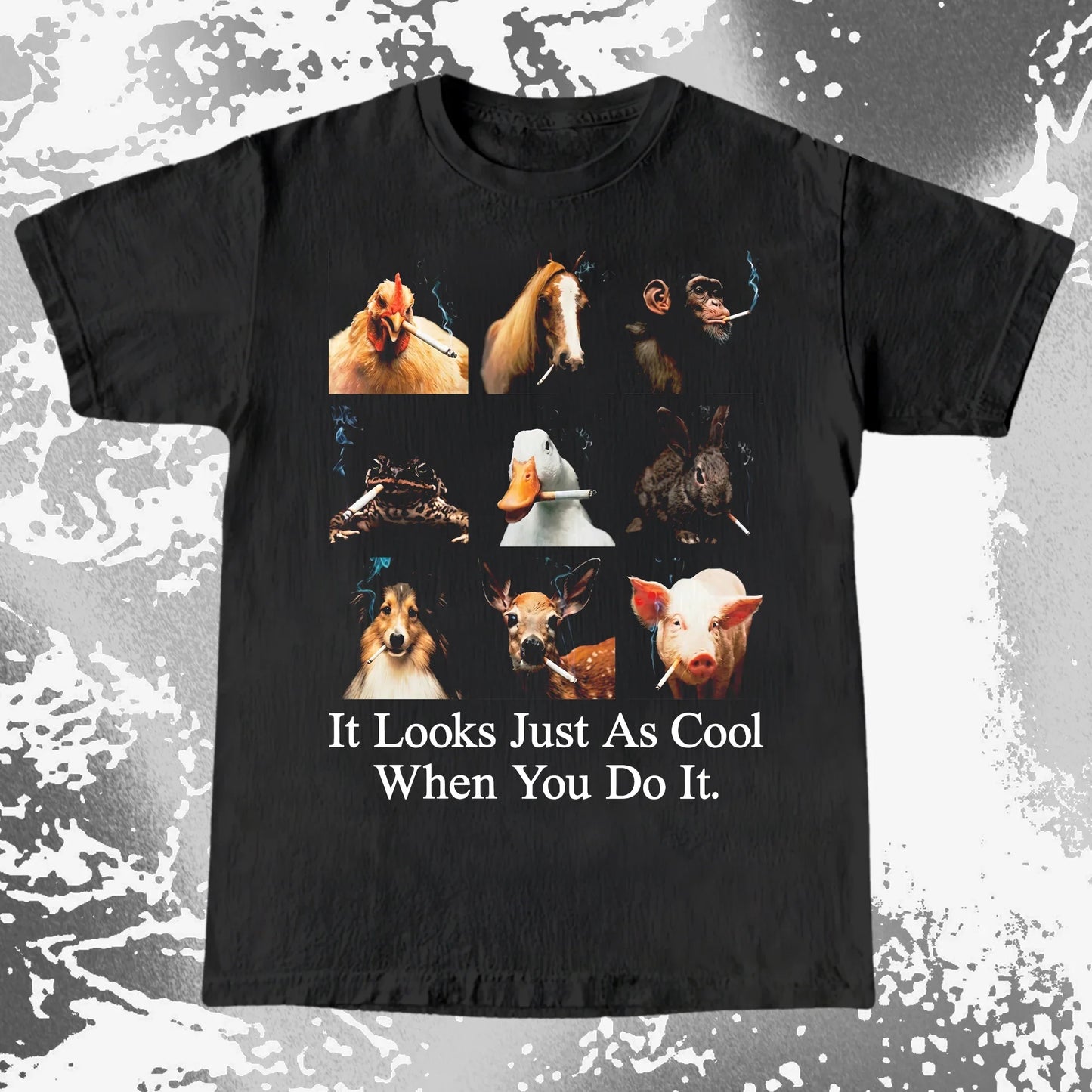 Funny Animals Smoking Shirt – It Looks Just As Cool When You Do It (view 14)