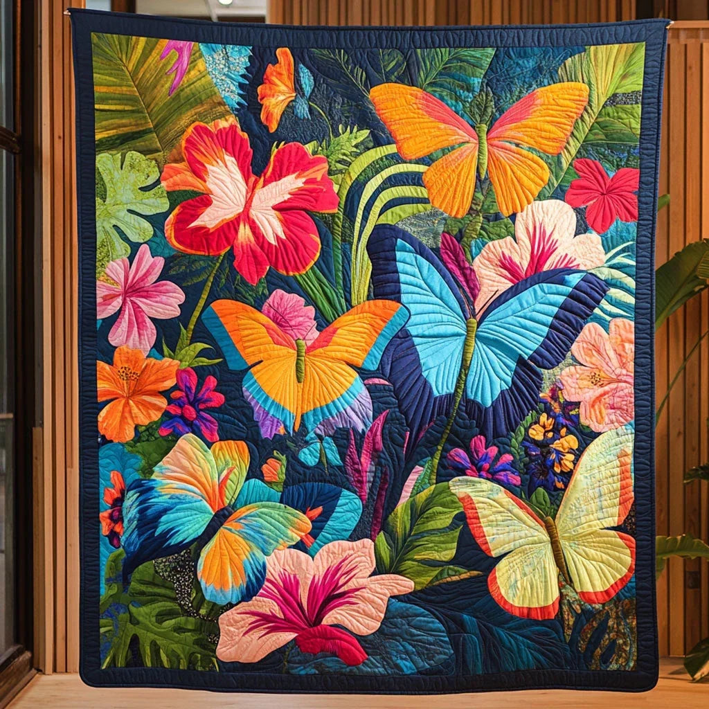 Coral Breeze Quilt Blanket