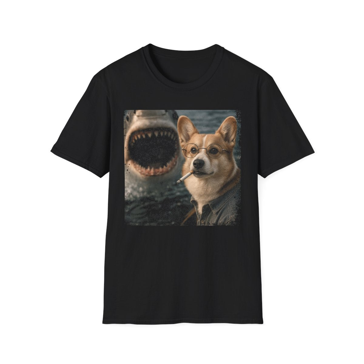 Corgi and Shark Tee