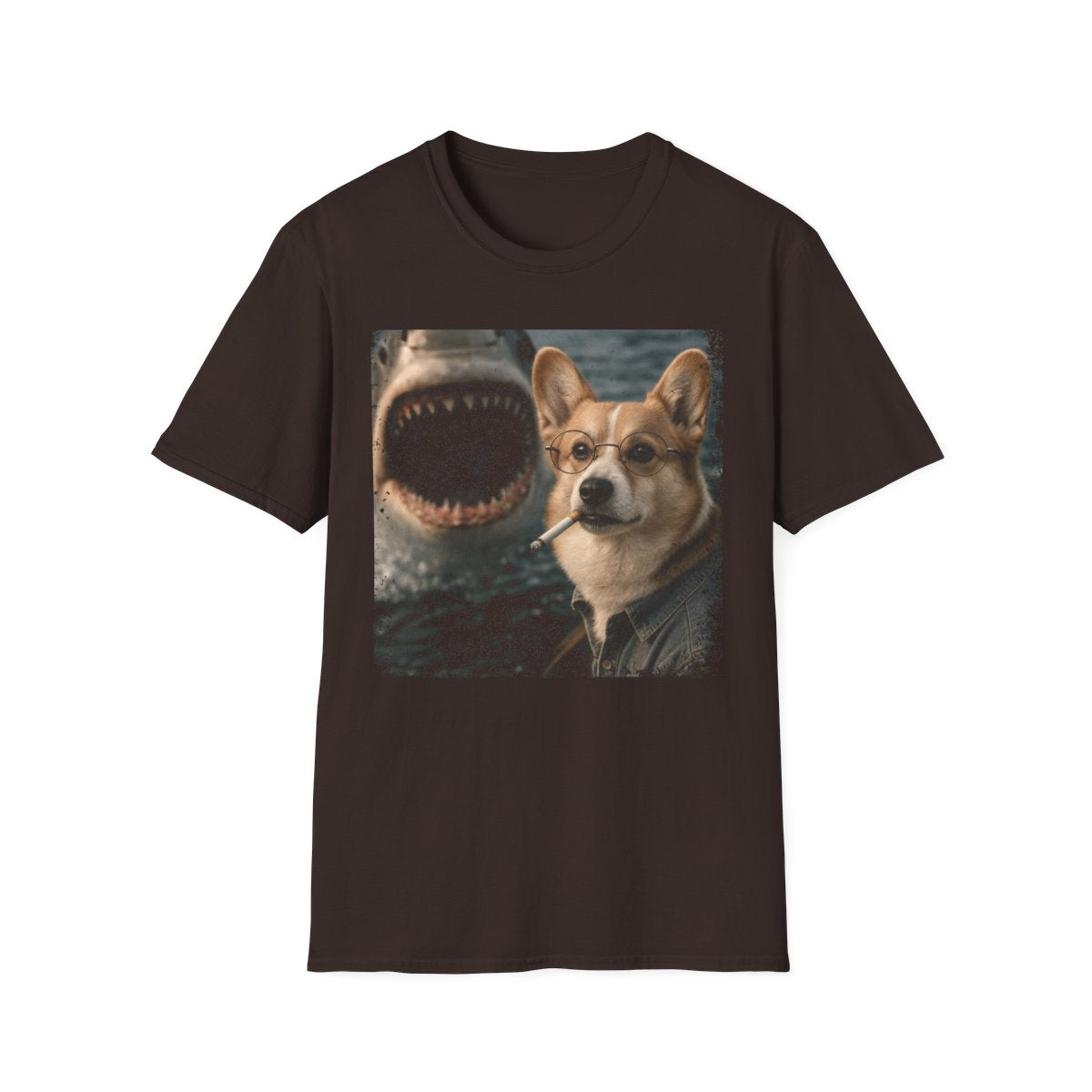 Corgi and Shark Tee
