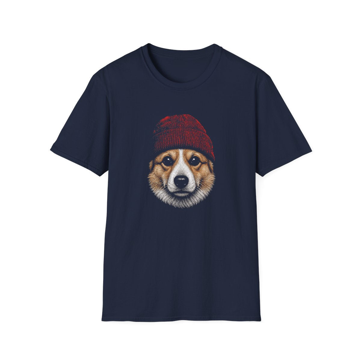 Corgi In Beanie Tee