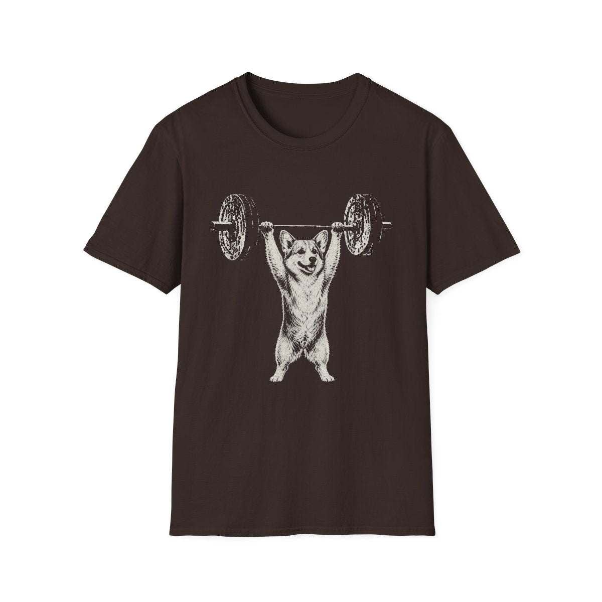 Corgi Powerlifting Tee