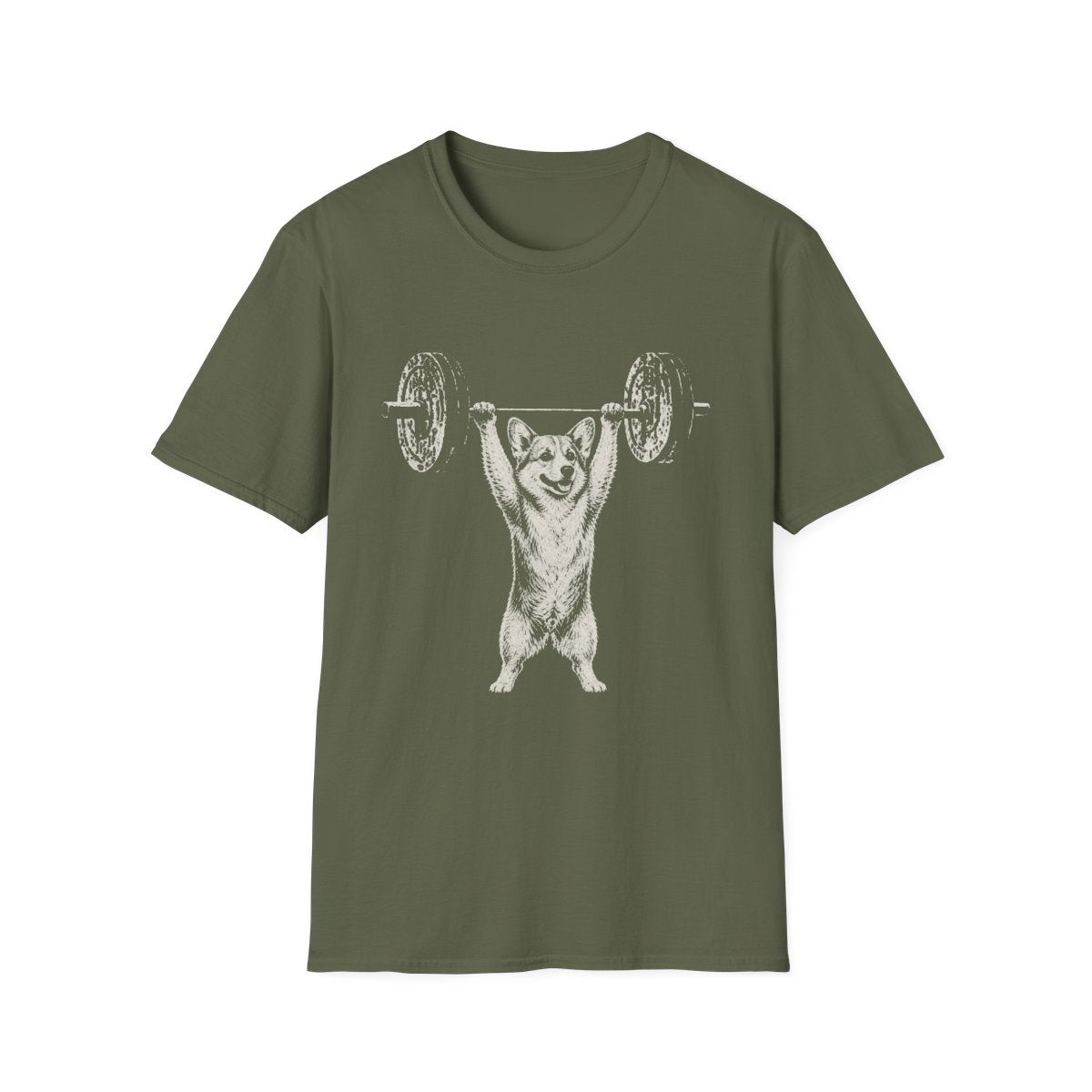 Corgi Powerlifting Tee