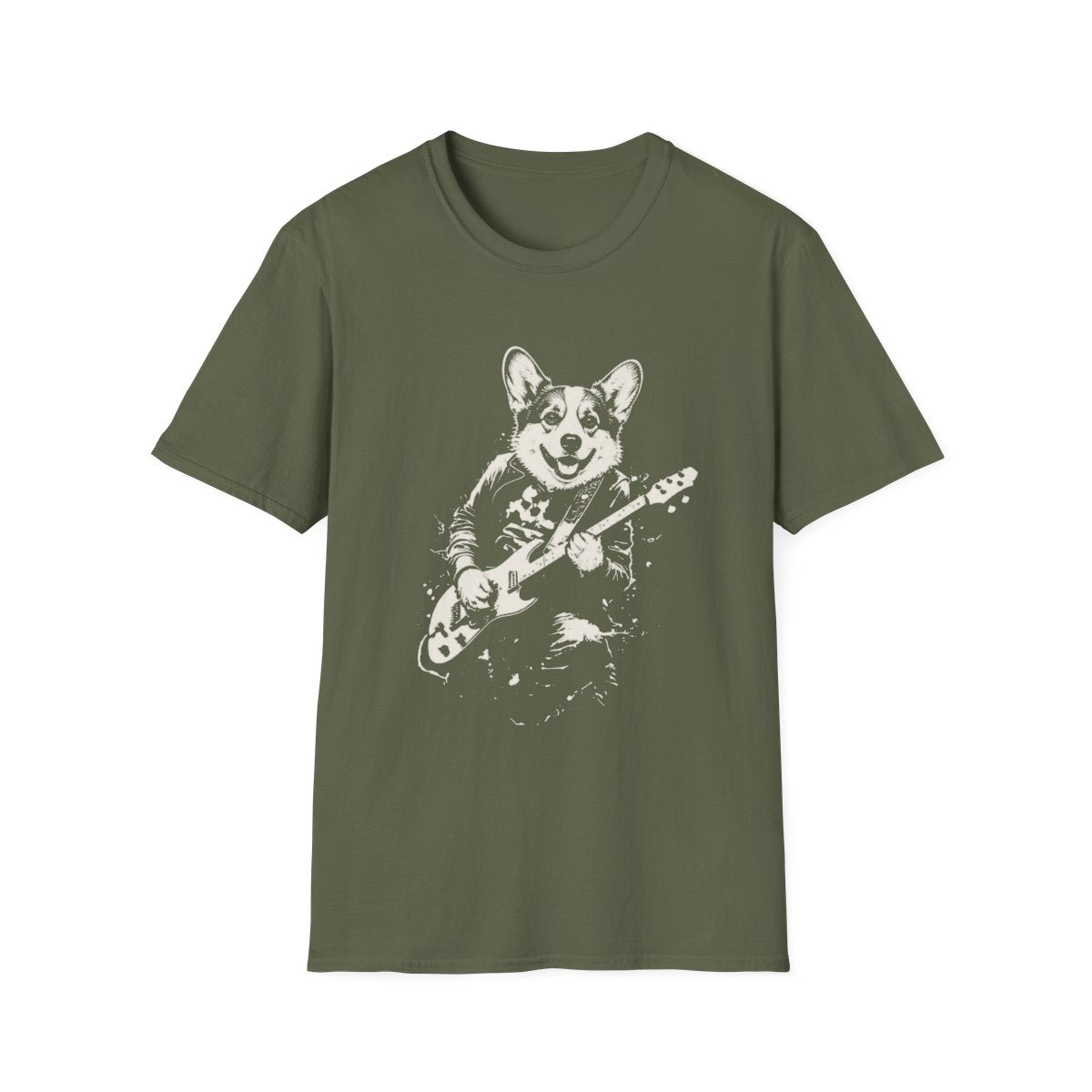 Corgi Rocking Guitar Tee