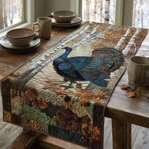 Cornfield Turkey Quilted Table Runner