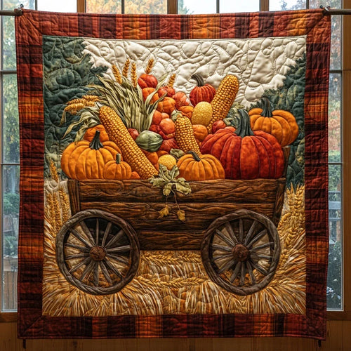 Cornucopia Cart Quilt Blanket