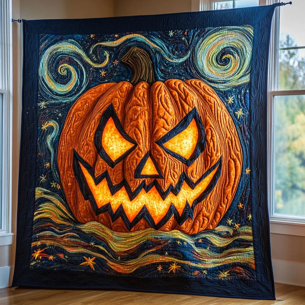 Cosmic Jack Quilt Blanket
