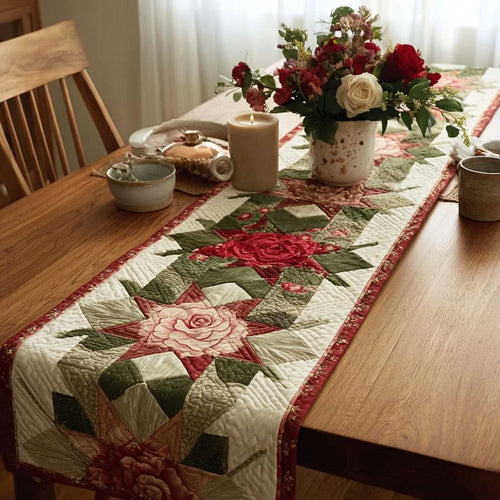 Cottage Blossom Quilted Table Runner