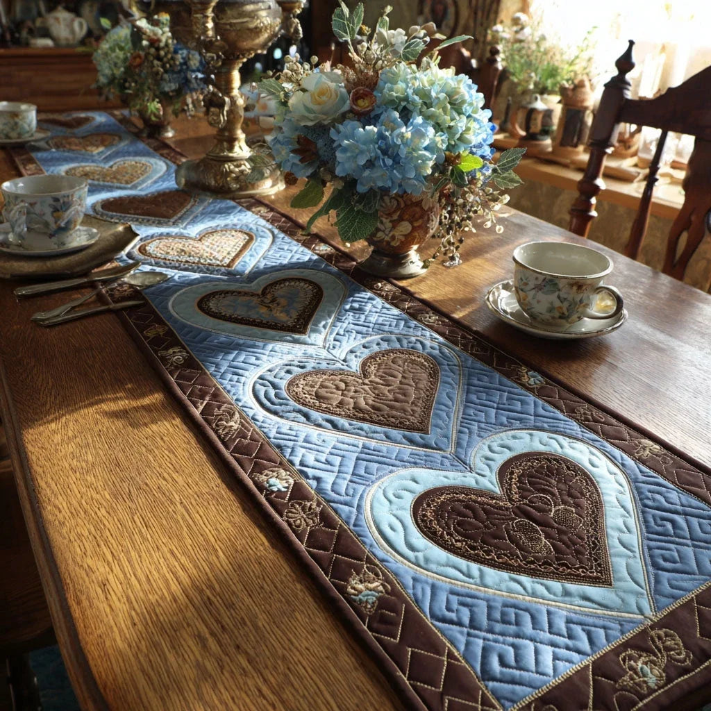 Cottage Blush Affair Quilted Table Runner