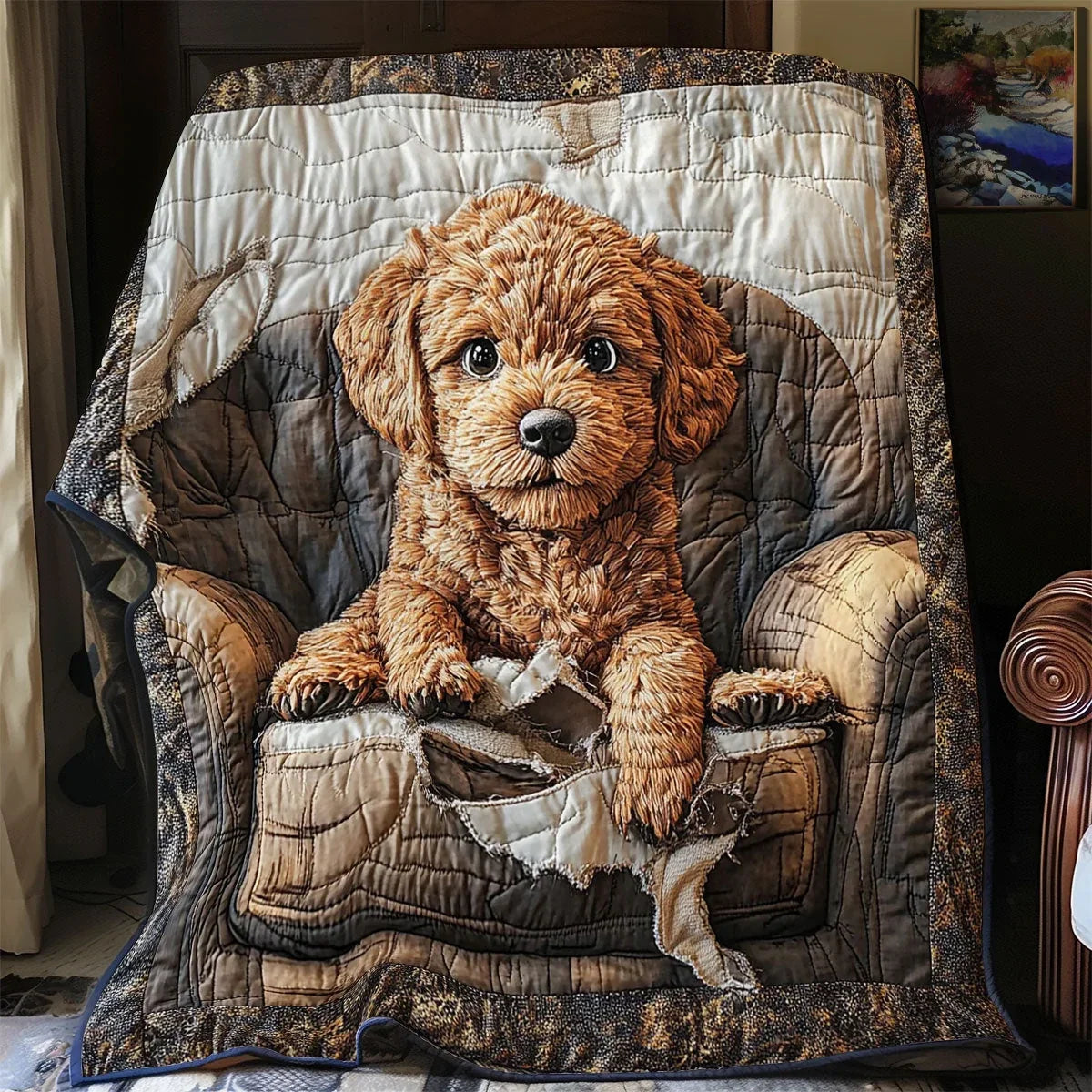 Couch Destroyer Quilt Blanket