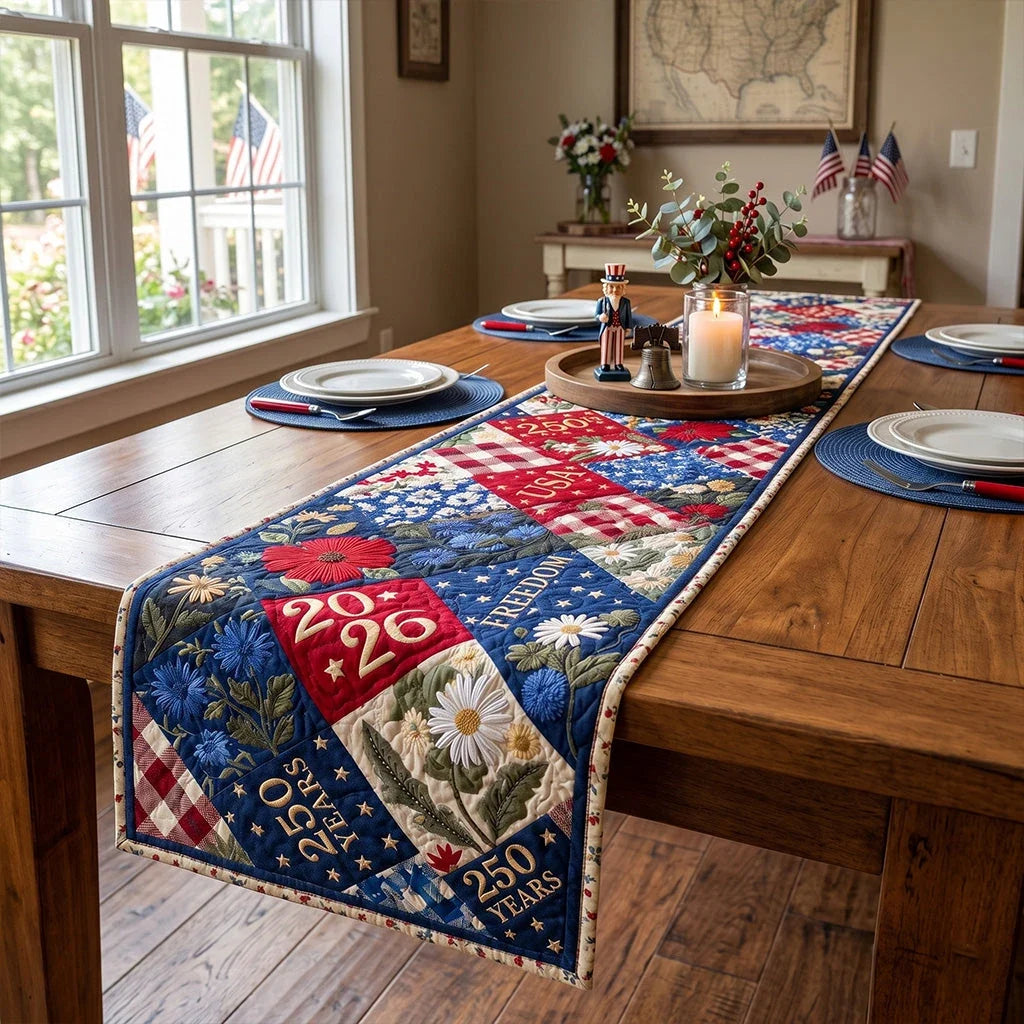 Country Roads Commemorative Quilted Table Runner