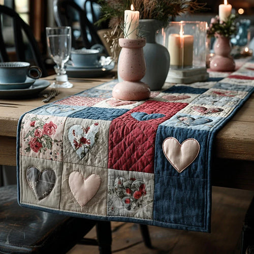 Country Romance Quilted Table Runner
