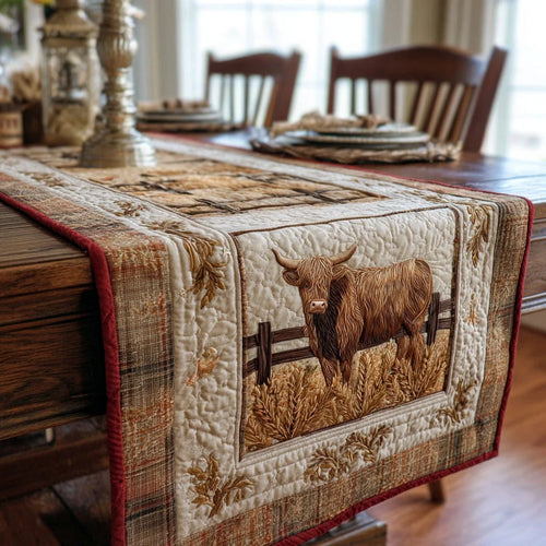Cow Meadow Quilted Table Runner