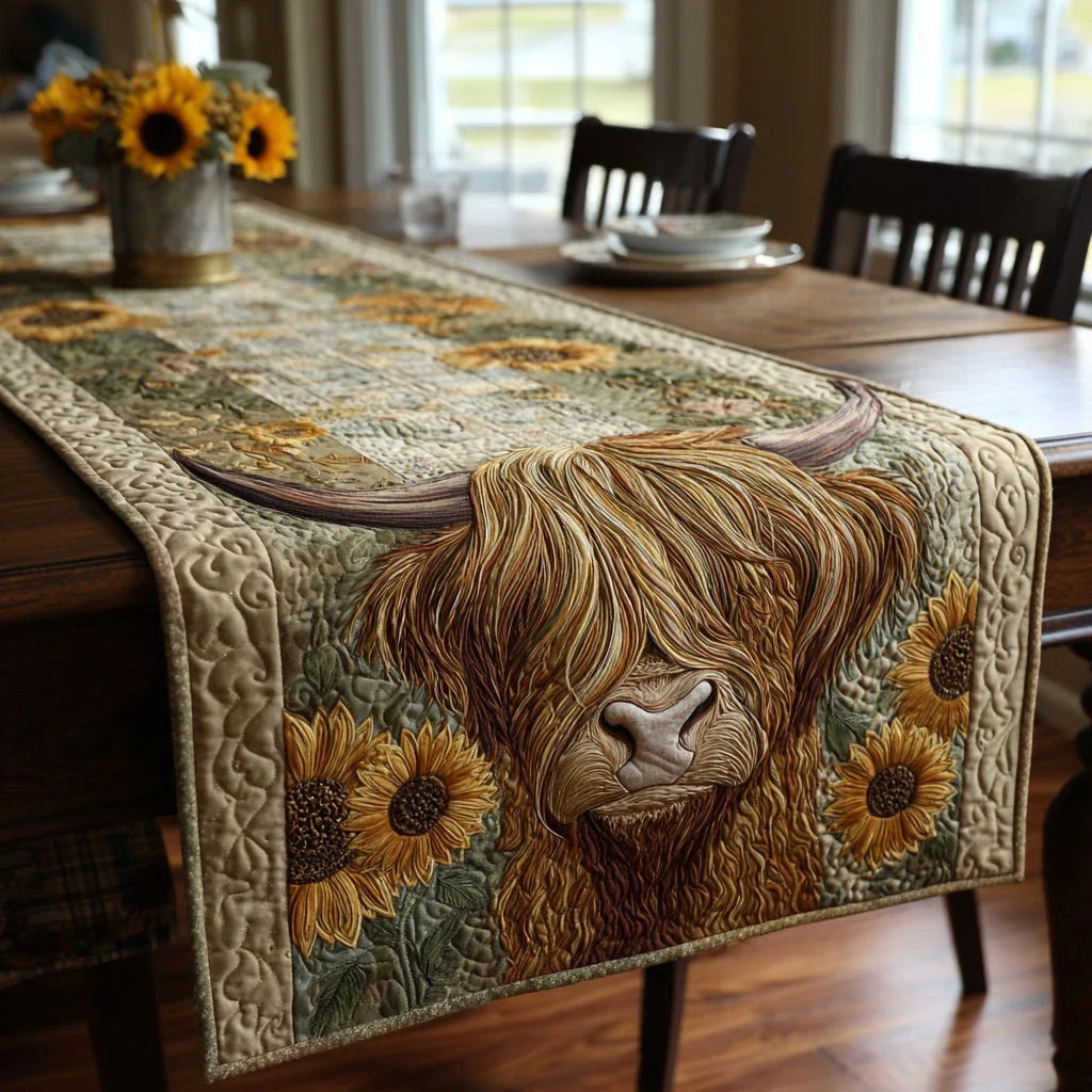 Cow Serenity Quilted Table Runner
