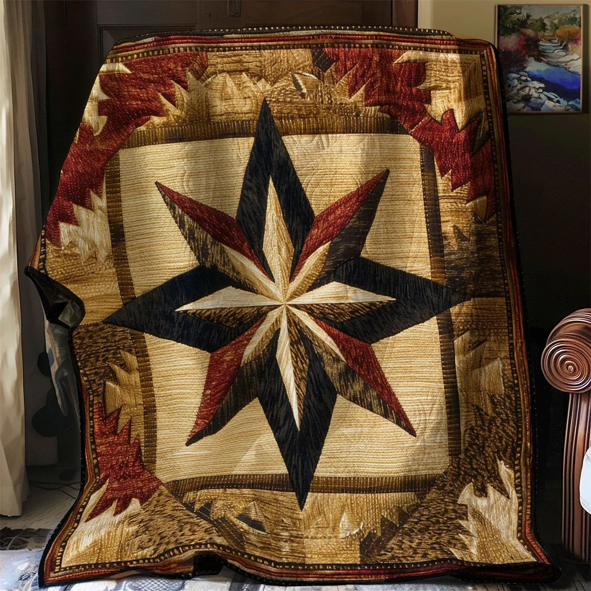 Cowboy Star Quilt Blanket