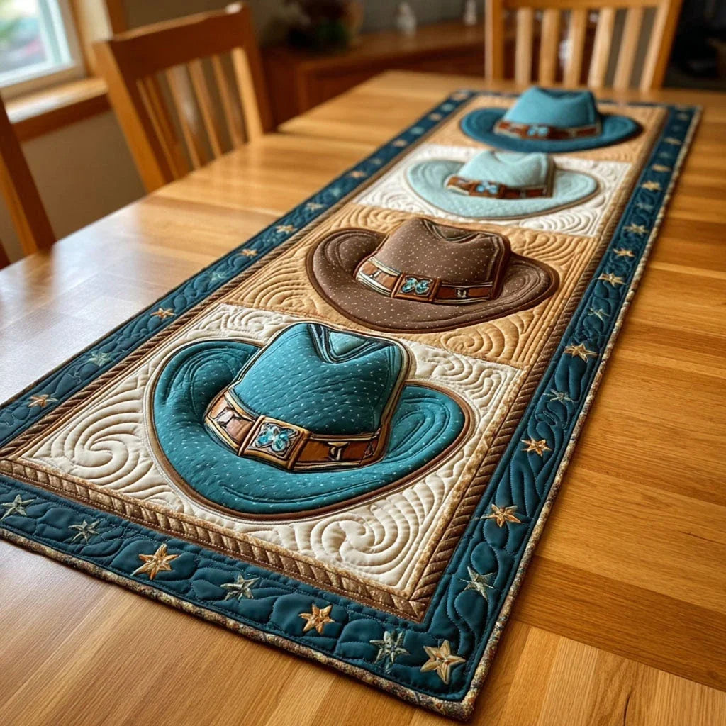 Cowboy Starlight Quilted Table Runner