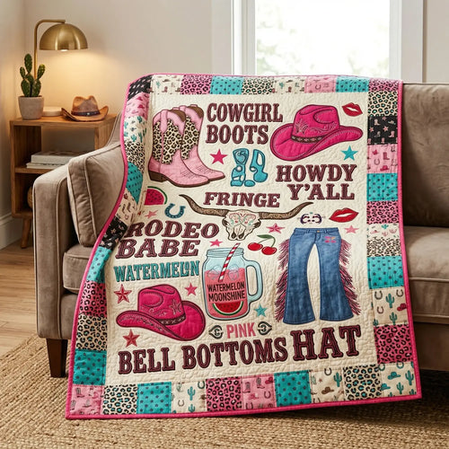 Cowgirl Quilt Blanket