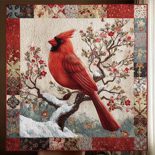 Cozy Cardinal Quilt Blanket