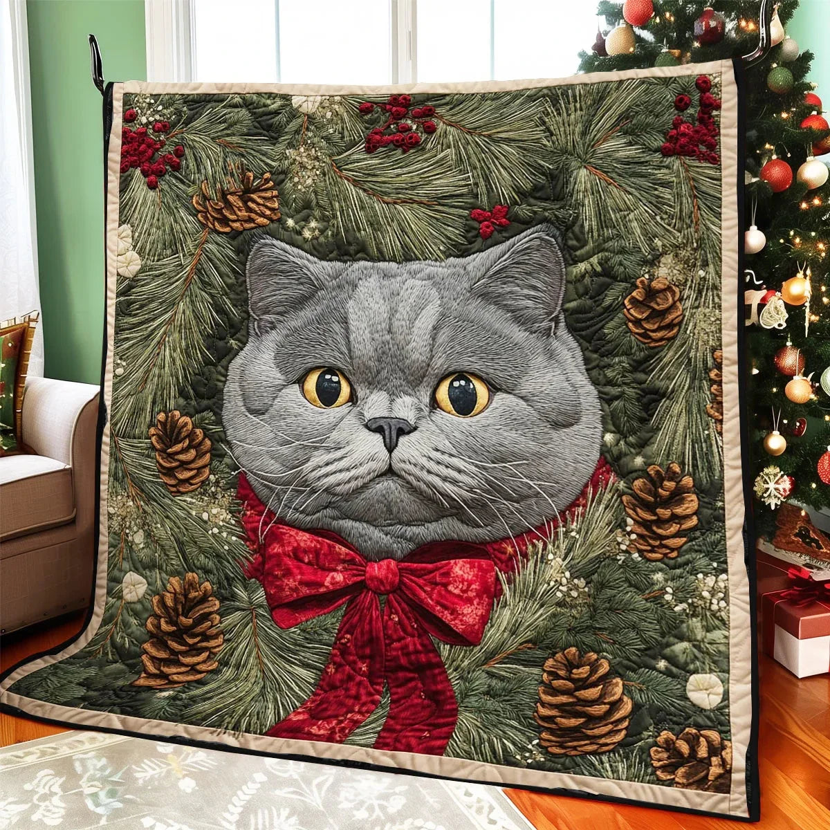 Cozy Cat Charm Quilt Blanket