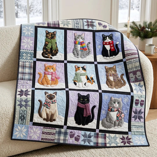 Cozy Cats Quilt Blanket