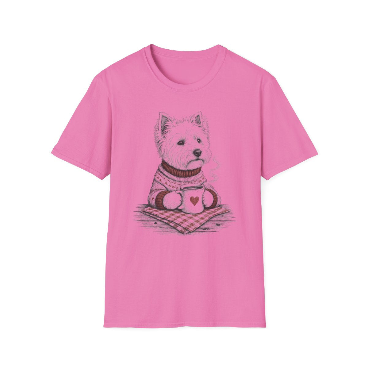 Cozy Coffee Westie Tee