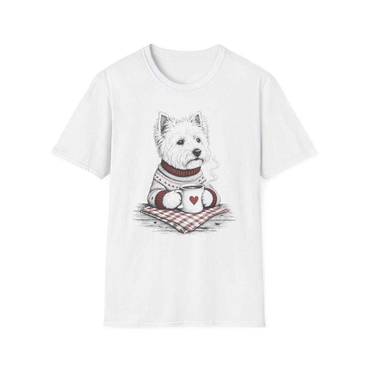 Cozy Coffee Westie Tee