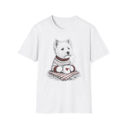 Cozy Coffee Westie Tee