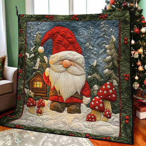 Cozy Gnome Quilt Blanket