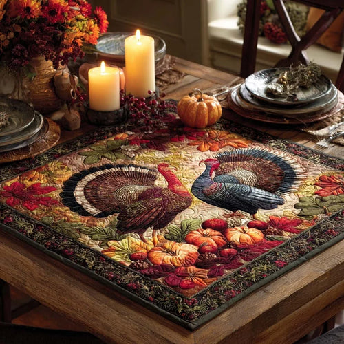 Cozy Gobble Quilted Table Topper