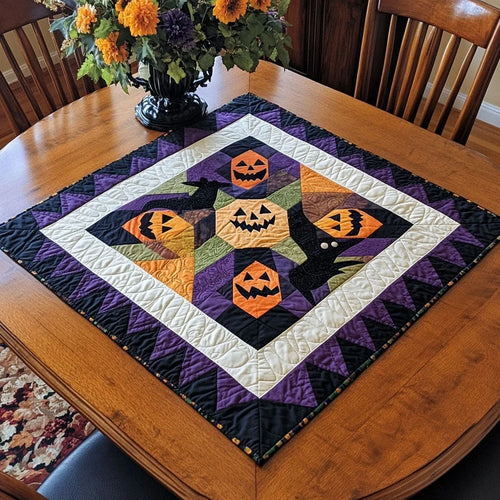 Cozy Gourd Vibes Quilted Table Topper
