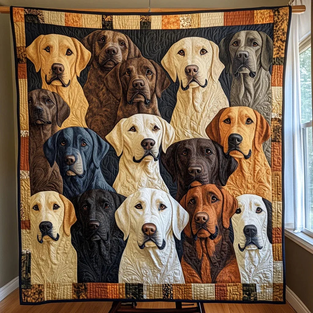 Cozy Labrador Quilt Blanket