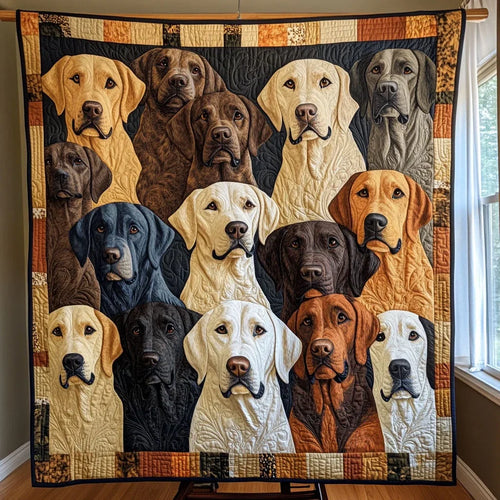Cozy Labrador Quilt Blanket