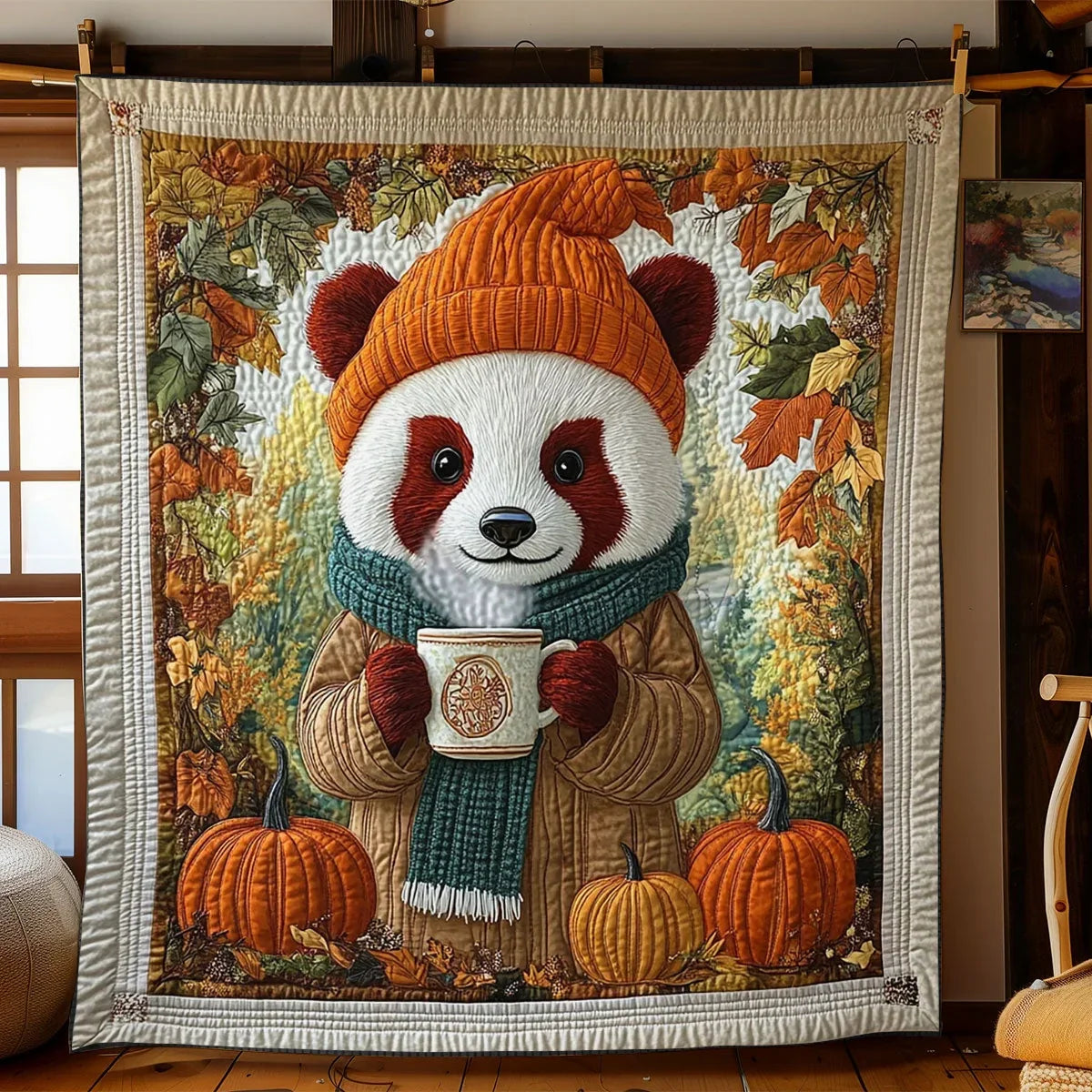 Cozy Panda Quilt Blanket