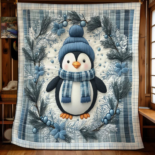 Cozy Penguin Quilt Blanket